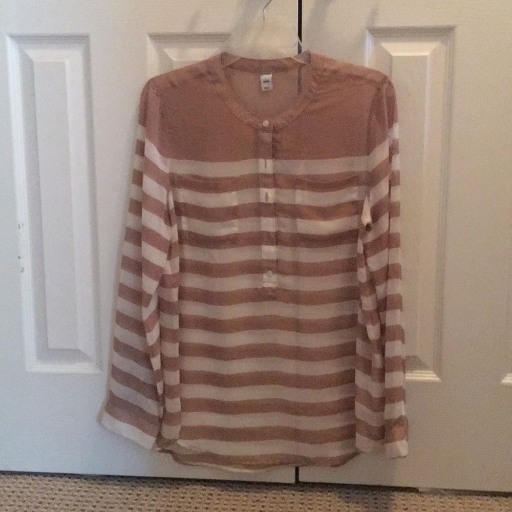 Old Navy sheer long sleeve blouse